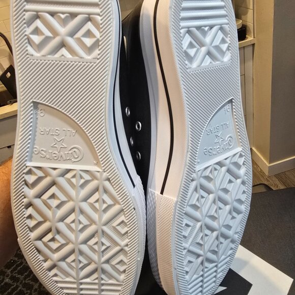 Converse MENS CTAS Lift Platform Leather Hi Size 10 Black/White 561675C CHUCK 70 - Picture 9 of 10
